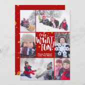 Quel Amusant ! | Carte photo de Noël (Devant / Derrière)