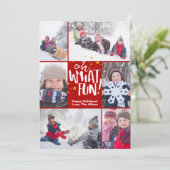 Quel Amusant ! | Carte photo de Noël (Debout devant)