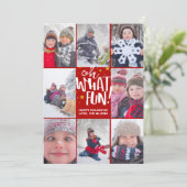 Quel Amusant ! | Carte photo de Noël (Debout devant)