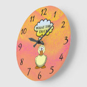 Quel canard ? Horloge murale (Angle)