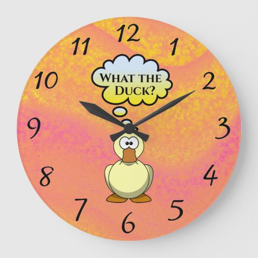 Quel canard ? Horloge murale (Recto)