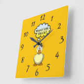 Quel canard ? Horloge murale (Angle)