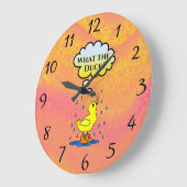 Quel canard ? Horloge murale (Angle)