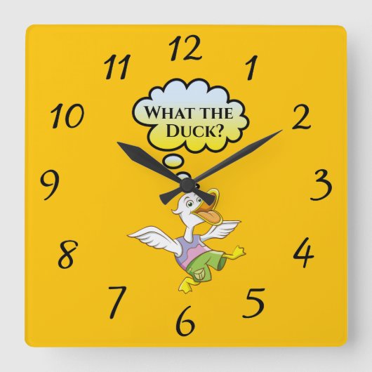 Quel canard ? Horloge murale (Recto)