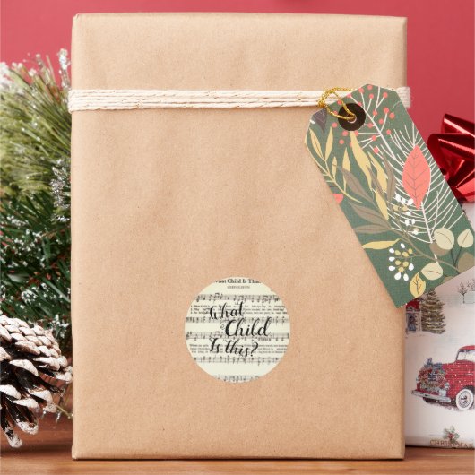 Quel enfant est ce Sticker rond classique (vacances)