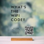 Quel est le code WiFi ? | Code QR réseau Wifi (Neutre)