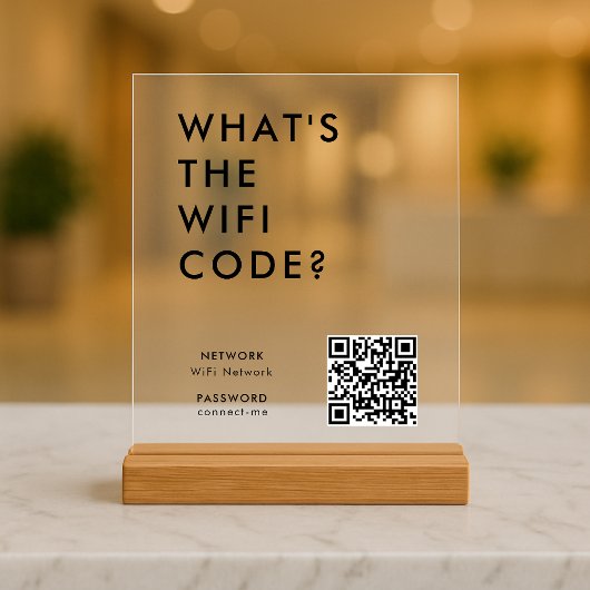 Quel est le code WiFi ? | Code QR réseau Wifi