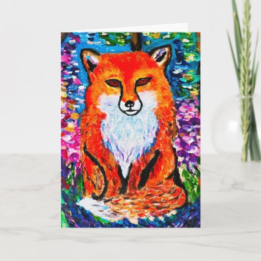 Quel FOX ! Carte de note<Blank Inside> (Devant)