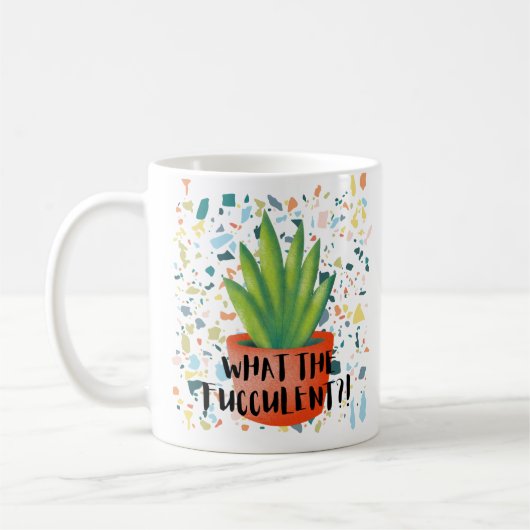"Quel FUCCULENT ? !" Mug (Gauche)