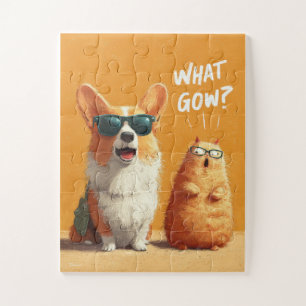 Quel Gow ? Puzzle Corgi & Hamster