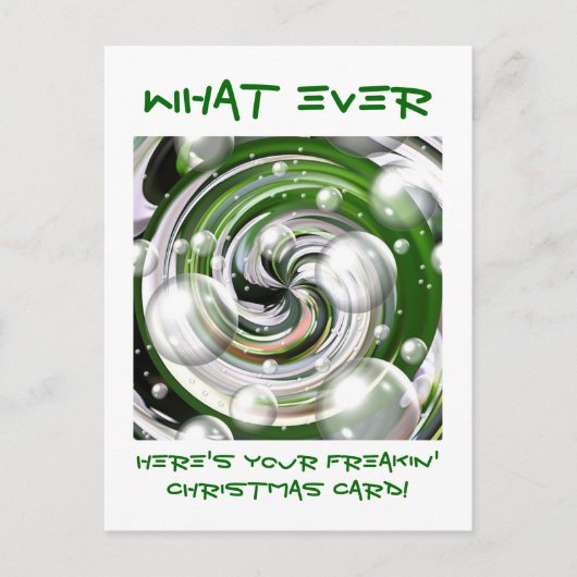 Quel Jamais ! Carte de Noël (Devant)