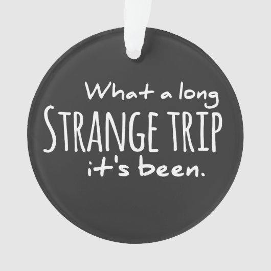 Quel long voyage étrange il a été reconnaissant mo (devant)