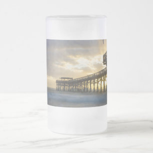 Quel Matin De Plage De cacao De Vitre Froissée Mug