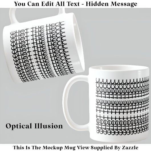 Quel message caché drôle 129BW Tasse de citation d