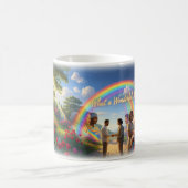 Quel monde merveilleux Mug Unity Rainbow (Centre)
