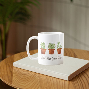 Quel mug à café Fucculent Potted Succulents