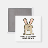 Quel Que Soit Hoppens, Hoppens Rabbit Magnet (Recto/Verso)