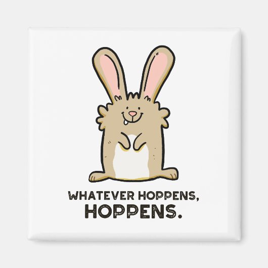 Quel Que Soit Hoppens, Hoppens Rabbit Magnet (Devant)