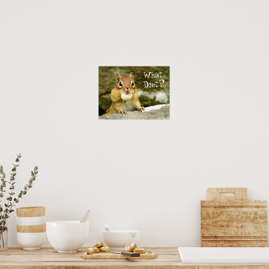 Quel régime alimentaire ? Poster Chipmunk (Cuisine)