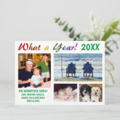 Quelle Année ! Carte de vacances famille (Debout devant)