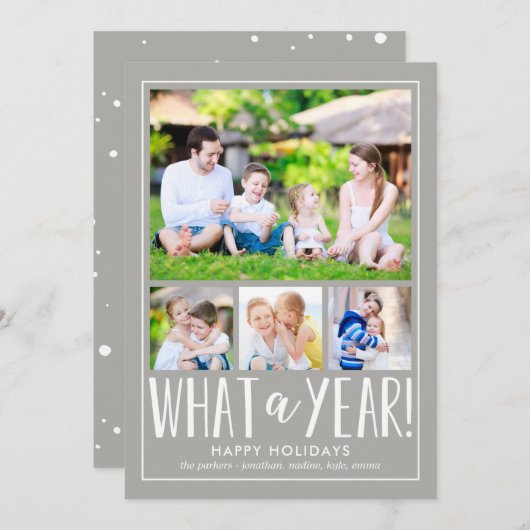 Quelle année COULEUR MODIFIÉE Carte photo de vacan (Devant / Derrière)