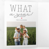 Quelle année de couleur modifiable Triple Carte de (Intérieur en premier)