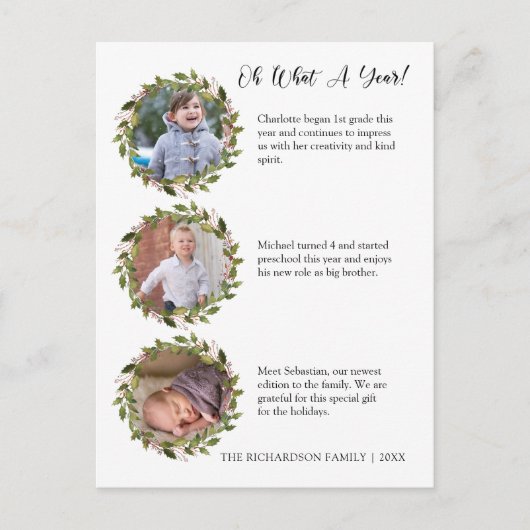 Quelle année de revue Photo Collage Carte postale  (Devant)