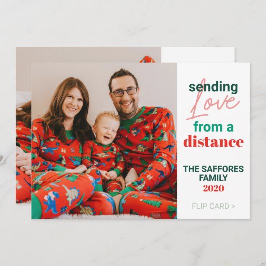 Quelle année Famille Noël Carte photo (Devant / Derrière)