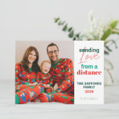 Quelle année Famille Noël Carte photo (Debout devant)