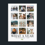 Quelle année Photos de famille Carte postale de va<br><div class="desc">Cette carte de vacances vous montre 12 de vos photos pour faire le tour de votre année en famille et entre amis !</div>