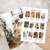 Quelle année Simple photo collage carte de Noël