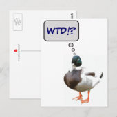 Quelle Carte Postale Duck WTD Funny (Devant / Derrière)