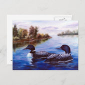 Quelle Carte Postale Pair Loon (Devant / Derrière)