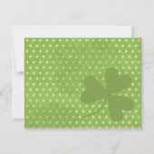 Quelle Chance ! Invitations de la Saint Patrick (Dos)