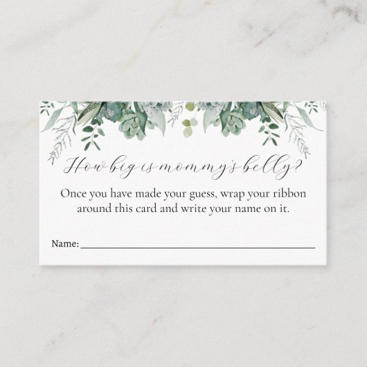 Quelle est la taille de la carte de jeu Baby showe (Devant)