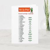 Quelle est votre carte de Noël au nom de lutin à p (Devant)