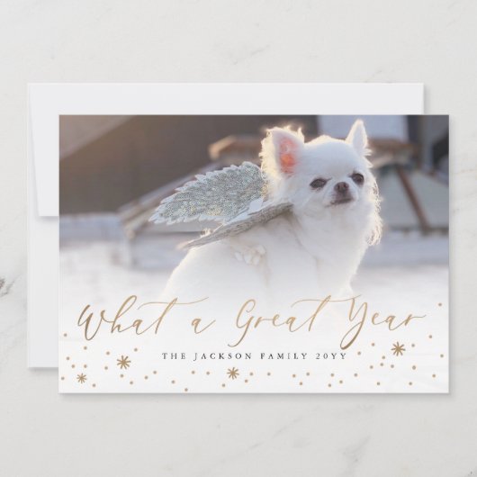 Quelle excellente année | Carte de vœux moderne av (Devant)