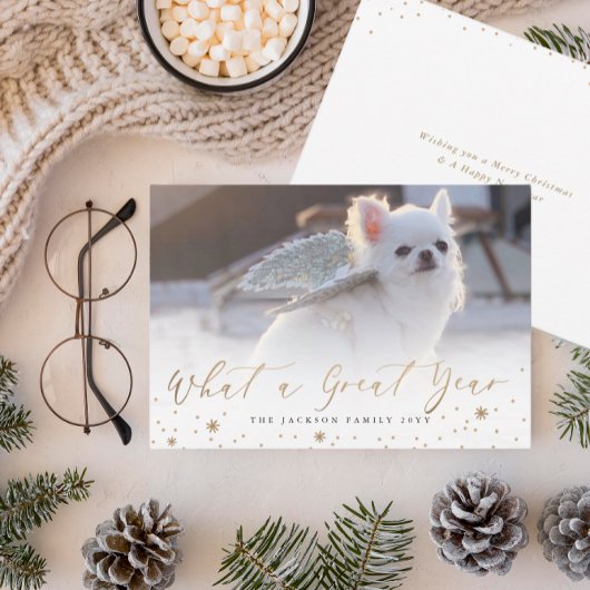 Quelle excellente année | Carte de vœux moderne av