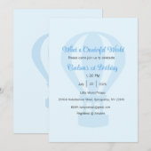Quelle invitation à un monde onederful, 1er annive (Devant / Derrière)