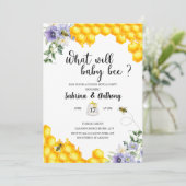 Quelle invitation bébé abeille (Debout devant)