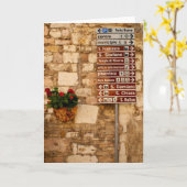 Quelle manière d'aller - Assisi Italie - carte de (Fleur jaune)