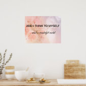 Quelle merveilleuse affiche du monde (Cuisine)