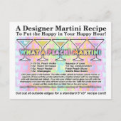 Quelle Pêche ! Carte Postale Spring Martini Recett (Devant)