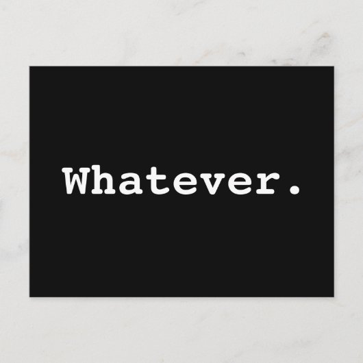 Quelle que soit la carte postale (Devant)