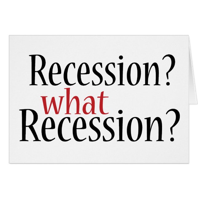 Quelle récession ? (Devant horizontal)