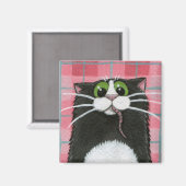 Quelle souris ? - Magnet de chat noir (Recto/Verso)