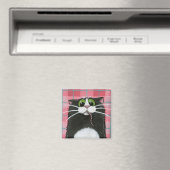 Quelle souris ? - Magnet de chat noir (In Situ (Lave-vaisselle))