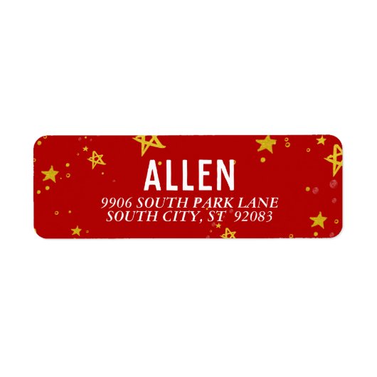 Quelles Étoiles d'or amusantes | ÉTIQUETTE DE ADRE (Devant)