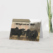 **QUELQUE CHOSE À MOO À PROPOS DE LA CARTE D'ANNIV (Devant)