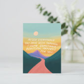 Quelque chose de beau - Encourageant carte postale (Debout devant)